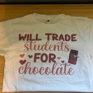 Teacher Tshirt Will Trade Students for Candy